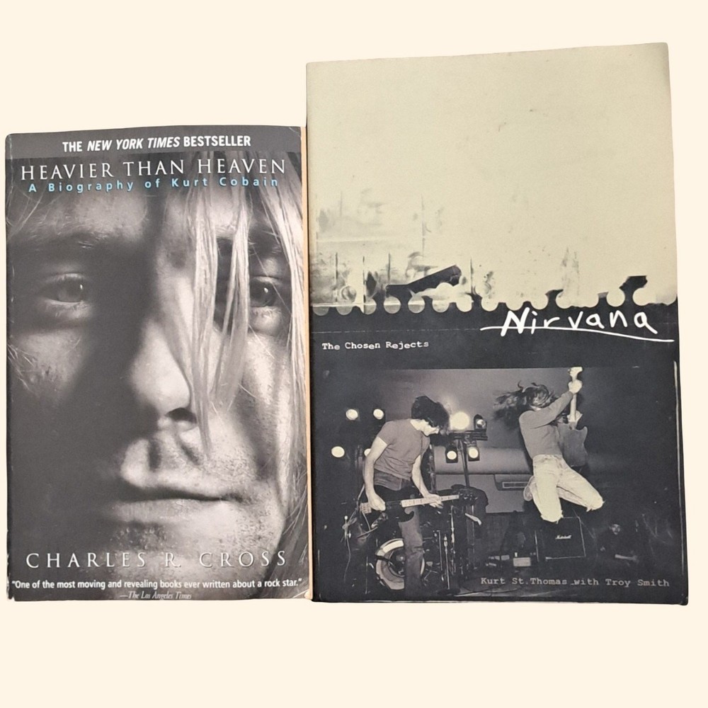 Kurt Cobain Nirvana Book Bundle Heavier Than Heaven The Chosen Rejects Paperback