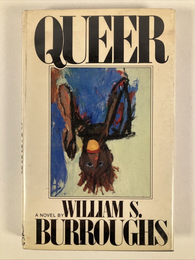 Queer 1985 William Burroughs First edition 1st printing HC DJ clippings heroin