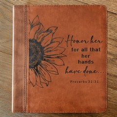 Custom Engraved ESV Journaling Study Bible, Baptism Gift for Men & Women
