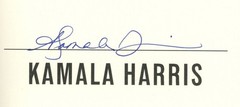 Kamala Harris Signed Book – 107 Days
