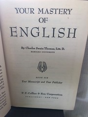 Your Mastery of English 5 Vol set by Charles Swain Thomas Harvard University