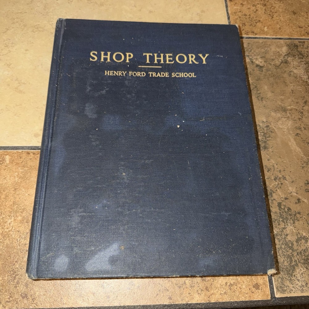 Shop Theory Revised Edition Hardcover McGraw-Hill Mechanical Engineering 1940’s