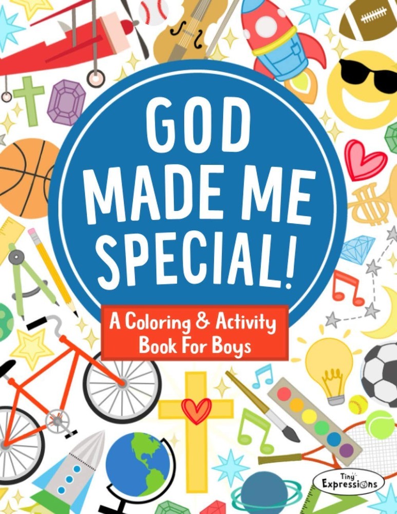 A Coloring & Activity Book for Boys: God Made Me Special!: 30 Pages of Bible…