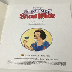 Walt Disney’s If You Met Snow White Margo Lundell 1996 Golden Look-Look Book