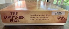 THE COMPANION BIBLE KJV Enlarged Type Edition Kregel Hardcover Bullinger NEW