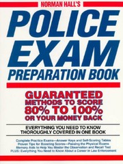 Police Exam Prep Book (Norman Hall’s Police Exam Preparation Book) – GOOD