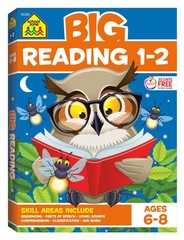 School Zone Big Reading 1-2 Workbook: 320 Pages, 1st Grade, 2nd Grade, Story…