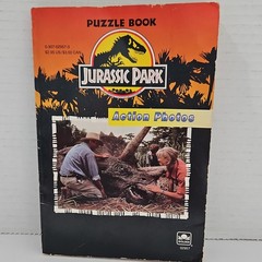 Jurassic Park (Movie) Puzzle Book With Action Photos. Golden 1993