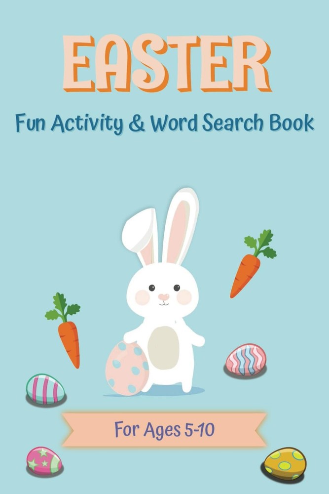 Easter Activities & Word Search: For kids | 6×9 inch book, 60 pages | Cool B…
