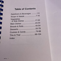 Morgantown WV cook book cookbook 2001 community spiral 104 pages of recipes