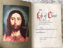The Life of Christ by Rev. John P. O’Connell 1959 HC Illustrated Red Line Text