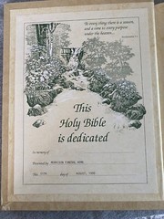 Heirloom Family Holy Bible KJV Red Letter Morrison Funeral Home Tuscumbia 5+ lbs