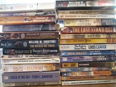Old Western Paperback Books Lot of 27 Lamour Compton Johnstone etc Some Vintage