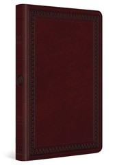 ESV Large Print Value Thinline Bible (Trutone, Mahogany, Border Design)
