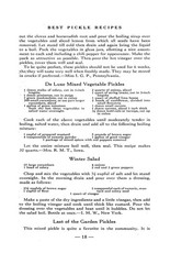 1931 Best Pickle Recipes Cook Book 47 Pages