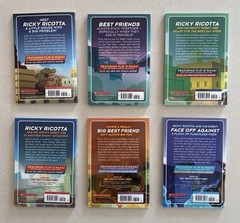 Lot of 6 Ricky Ricotta’s Mighty Robot PBs, Books 1 4 5 6 7 9 by Dav Pilkey