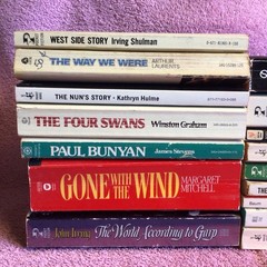 16 Vintage Movie Tie-In Paperback Book Lot 1970’s Godfather Gatsby Peyton Place