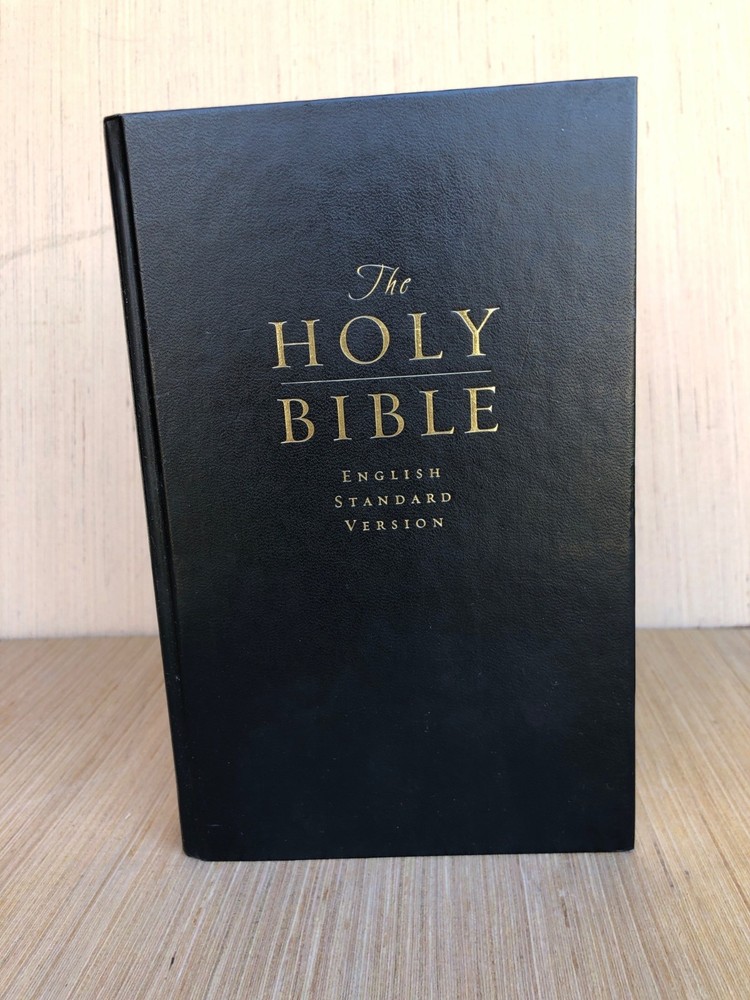 The Holy Bible English Standard Version ESV Crossway Black Hardcover Church Pew