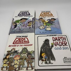 Star Wars: Jedi Academy Lot Of 3 Books Plus Darth Vader And son Book.
