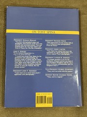 Tony Spina Chief Photographer Detroit Free Press 1988 1st Ed. Signed Inscription