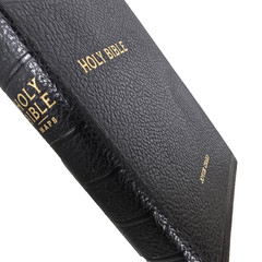 Holy Bible KJV King James Black Zippered Leather Maps 1963 Am Bible Society Vtg