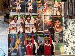SPORTS ILLUSTRATED MAGAZINE – 79-82 – LOT OF 48 -DUPLICATES -MOST PAGE PROTECTED