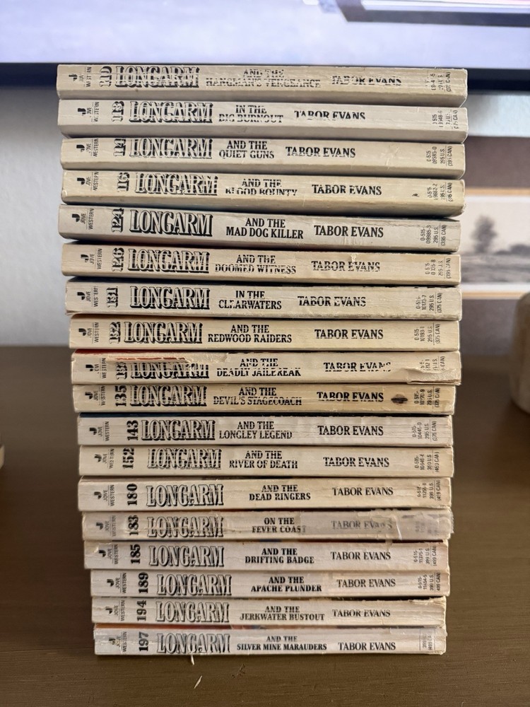 Longarm by Tabor Evans 18 Adult western paperback Books