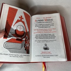 New Saint Joseph SUNDAY MISSAL Complete Edition – Catholic Book Publlishing