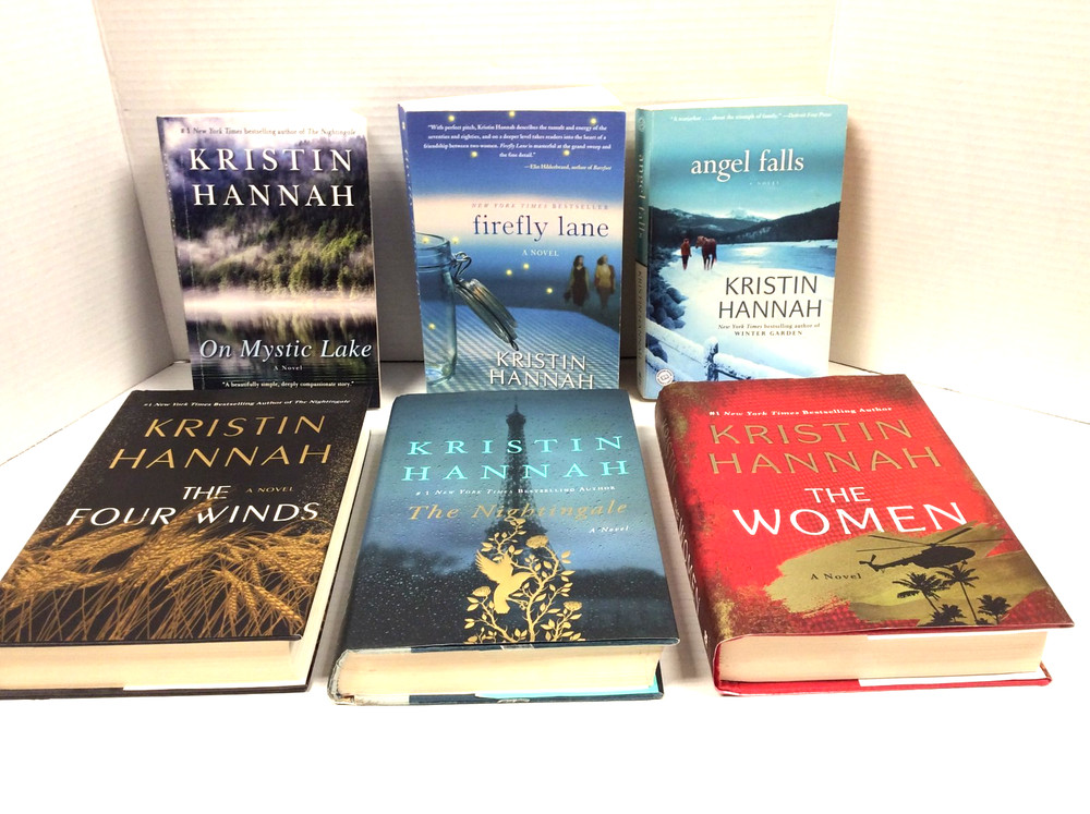 KRISTIN HANNAH Mixed lot 6 WOMEN, WINDS, NIGHTINGALE, FIREFLY, ANGEL, MYSTIC