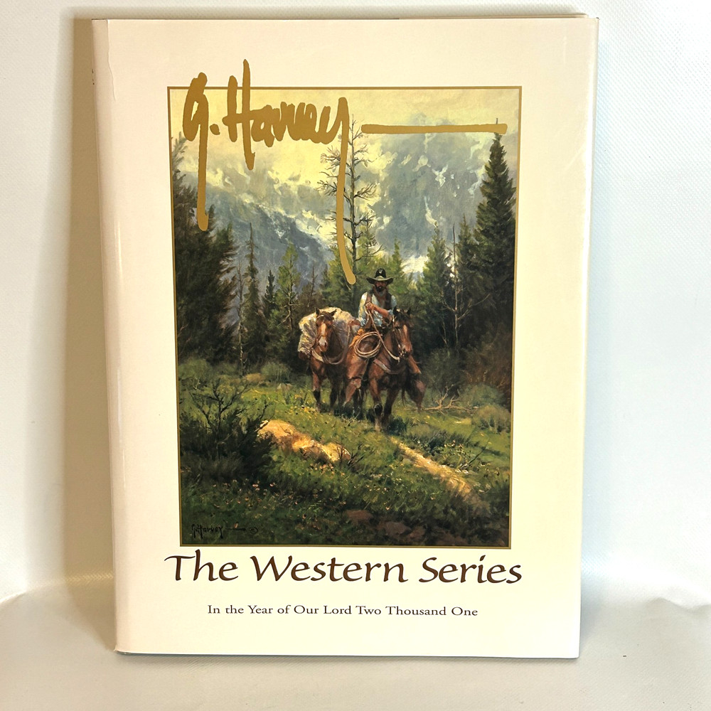 G. Harvey The Western Series 2001 Hardcover Art Book