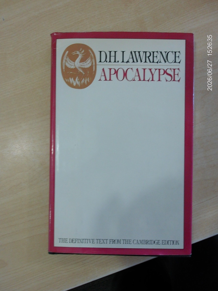 Apocalypse by David Herbert Lawrence (1982, Hardcover)