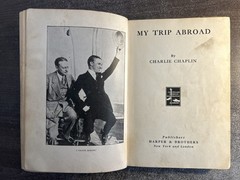 My Trip Abroad by Charlie Chaplin first edition 1922