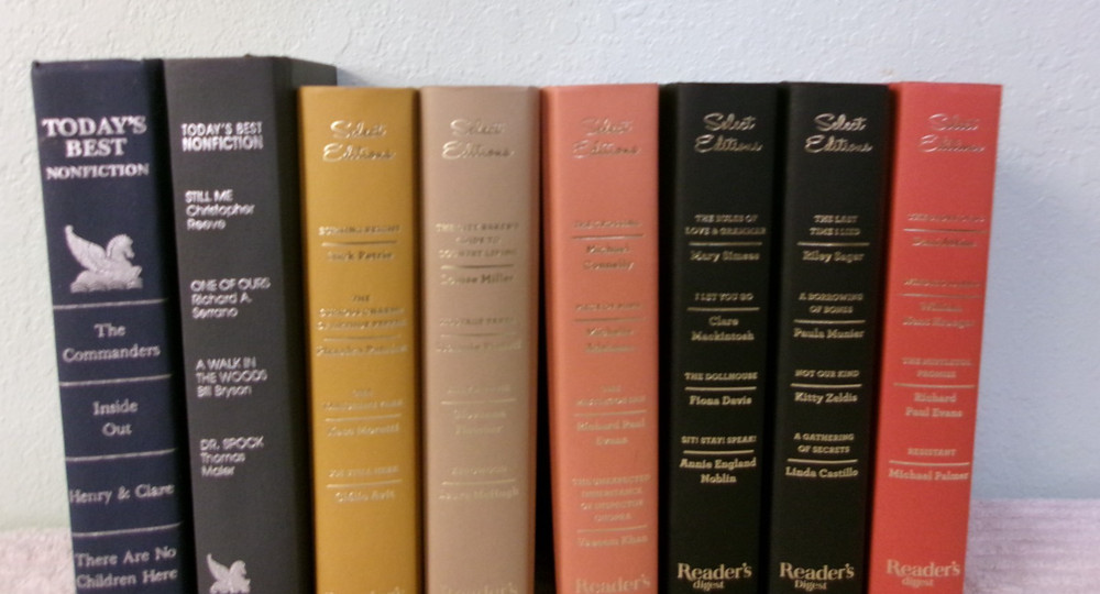 Lot of 8 Reader’s Digest Condensed Books – HC Staging Decorative Multicolor