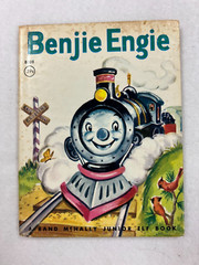 5 Rand McNally Book Lot – dated 1944-1975- Donkey, Bear, Engie, Mixer & King