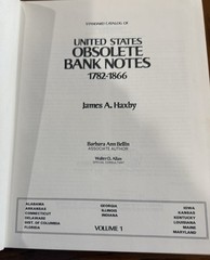 Haxby Standard Catalog of United States Obsolete Bank Notes Complete Set Vol 1-4