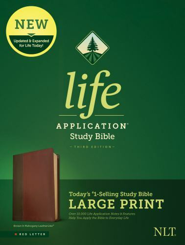 Tyndale NLT Life Application Study Bible, Third Edition, Large Print (LeatherL..