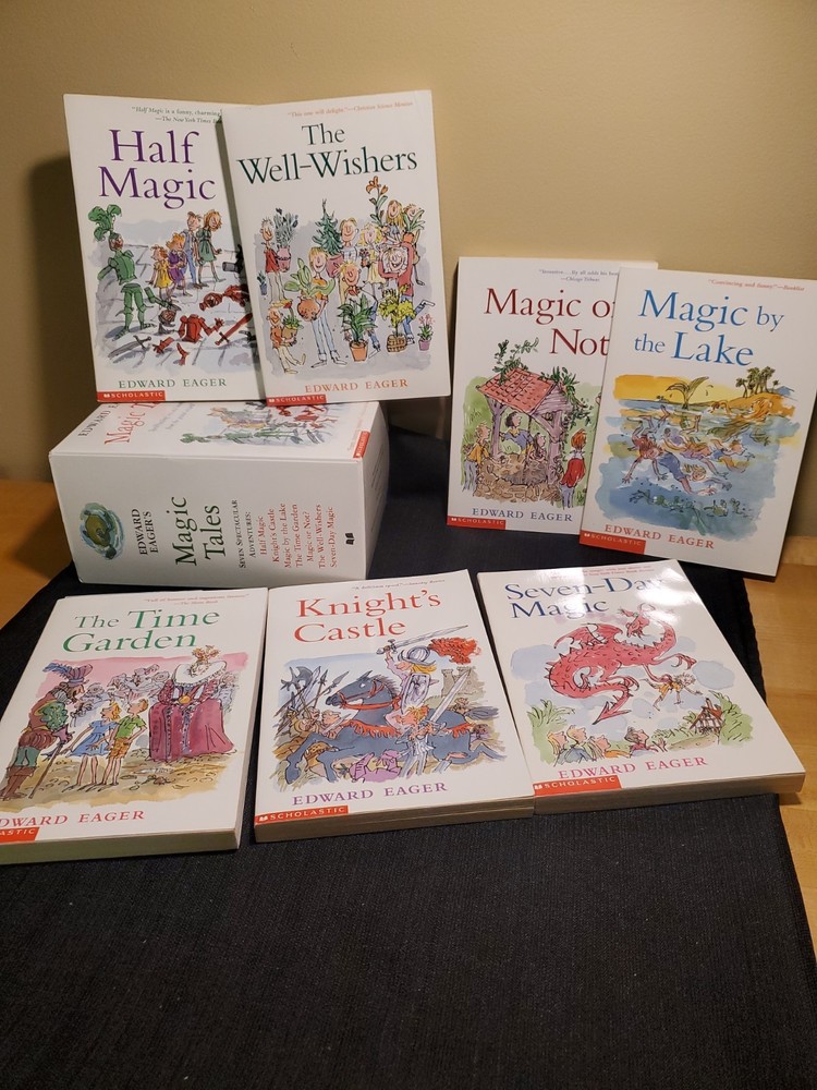 Edward Eager’s Magic Tales Box Set 7 Paperback Books W/ Slipcase Scholastic