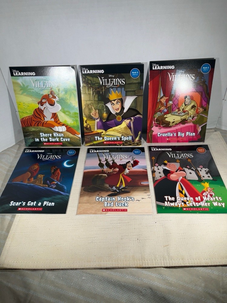 Disney Learning Villains Phonics Reading Program 22 Phonic Books With Box