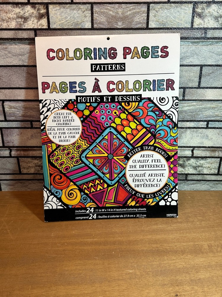 Coloring XL Pages Patterns by Horizon, 24 Pages – NEW – For Relaxation and Relax
