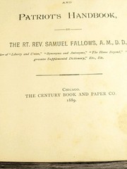 American Manual And Patriots Handbook 1889 Constitution Presidents Patriots