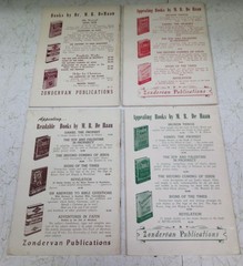 A Rare Lot of 4 Vintage Gospel Booklets by Herbert Lockyer