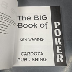 The Big Book Of Poker Ken Warren Tournaments Casino Home Games Internet Guide
