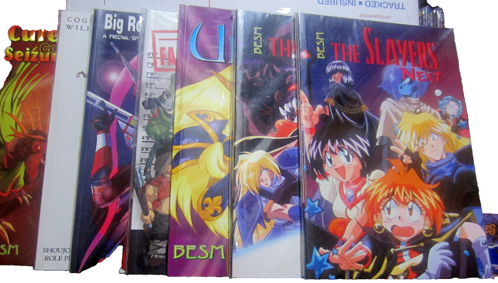 Lot Of 8 BESM Slayers, Monsters, Magnum, Robots, Fantasy Bestiary, Uresia, Utena
