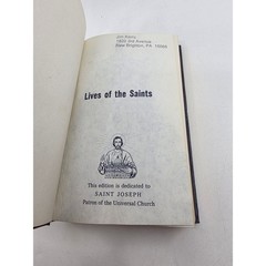 Lives of the Saints Illustrated Revised Edition Rev Hugo Hoever Catholic Book