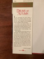 Drums of Autumn Diana Gabaldon (1997, HC) VG First Edition, Third Printing