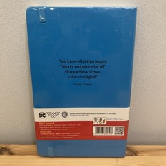 Moleskine Limited Edition Ruled Notebook Wonder Woman, Blue Hard Cover STICKERS
