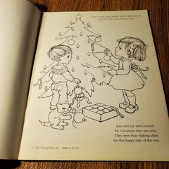 Joey and Jan Share Jesus’ Birthday Luv Ums 1980 Warner Press Storybook