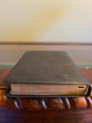 Unique and Rare Oxford KJV Bible Bound in Genuine Morocco, Morocco zip Cover