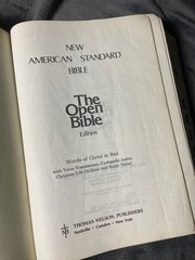 The Open Bible New American Standard Black Genuine Leather Nelson 956 1970s