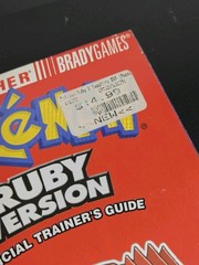 Pokemon Ruby and Sapphire Official Trainer’s Strategy Guide Brady Games GBA
